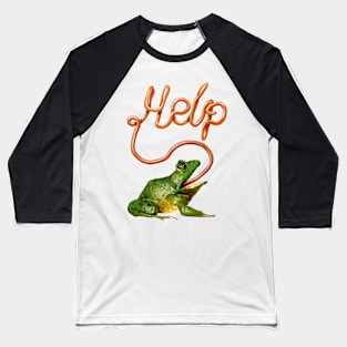 Frog Crying for Help Baseball T-Shirt